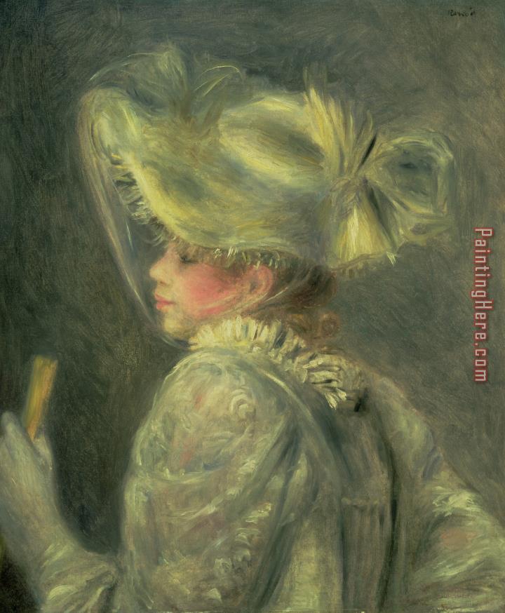 Pierre Auguste Renoir The White Hat